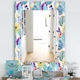 thumbnail image 2 of DESIGN ART Designart 'Blossoming Cactus With Tropical Flower' Bohemian and Eclectic Mirror - Vanity Printed Mirror 23.7 in. wide x 31.5 in. high, 2 of 5
