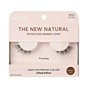KISS The New Natural False Eyelashes Half Strip Lash Single Pack, 'Freckles', 1 Pair