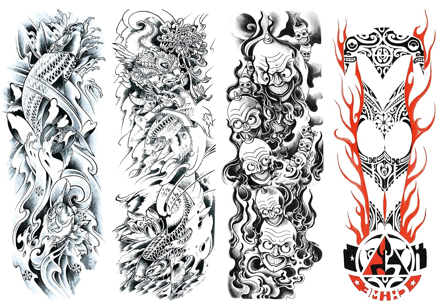Buy Dalin 4 Sheets Temporary Tattoos The Monkey King Lion Qilin Online  at desertcartINDIA
