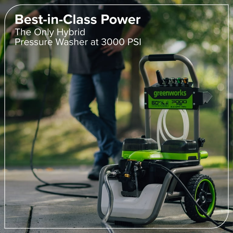 Greenworks Hybrid 60V 3000 PSI at 2.0 GPM Electric Pressure
