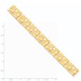 thumbnail image 2 of 10k Yellow Gold Solid Polished Fold-over 12.0mm NUGGET Bracelet 7 Inch Link Bracelet for Women, 2 of 2