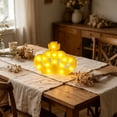 thumbnail image 5 of Inerposs Princess Themed LED Marquee Night Light, Coronet Shape Decorative Wall Lamp, Battery Operated Tabletop Decor, Ideal for Birthday Parties and Bedroom Ambiance, 5 of 6