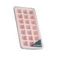 thumbnail image 3 of Molde de silicona de 21 cavidades para hacer cubitos de hielo, bandeja para molde de crema para pasteles con tapa, utensilios para hornear, cuadrado, rosa Methold HA004768-01, 3 of 7