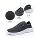 thumbnail image 3 of Oucaili Zapatillas extra anchas para hombre para caminar correr antideslizantes con cordones deportivas informales deportivas, 3 of 7