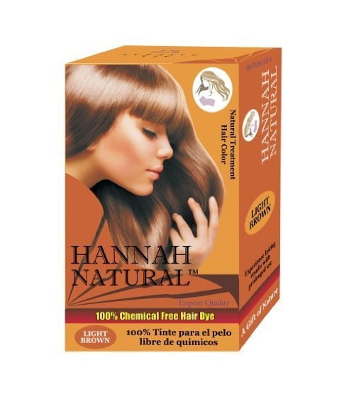 Hannah Natural 100 Chemical Free Hair Dye Light Brown 100 Gram