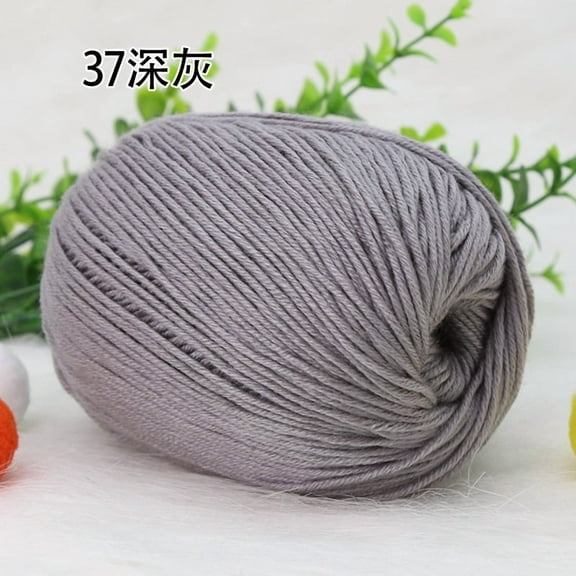 suxuMhao Thin Soft Yarn, Ultra Fine & Smooth,Baby Clothes, Intricate Knits & Crafts - Easy to Knit/Crochet, Perfect for Beginners & Experts, Premium Thin Soft Yarn,dark grey