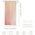 thumbnail image 5 of Pink Sweet Gradient Decor Shower Curtain,Romantic Bathroom Decor Polyester Fiber Plastic Rings Quick-Drying Waterproof for Bathtubs/Bathroom, 72x36 inches, 5 of 6