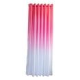 thumbnail image 3 of Bouanq Ombre Sheer Curtains 270cm x 100cm for Living Room Bedroom, Pink and White 2 Tone Reversible Gradient Voile Window Treatments, Faux Linen Rod Pocket Drapes, 3 of 7