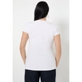thumbnail image 2 of June & Vie Women's Plus Size Ribbed Crewneck Top, 2 of 4