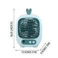 thumbnail image 2 of Sktrjpolfis Bunny Table Fan, 3-Speed Misting Fans, USB Rechargeable Fan for Office Home Use, 2 of 6