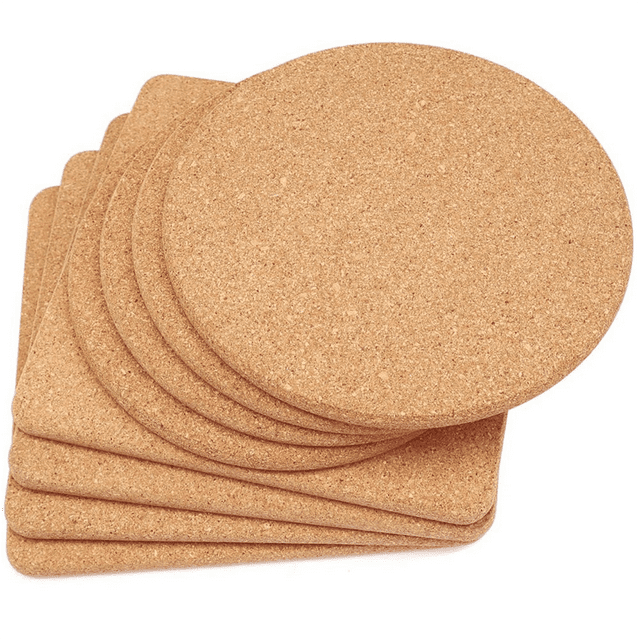 Cork Trivet, High Density Fine Particle Thick Cork Trivets, 7.8Inch Heat Resistant Cork Coaster, Cork Placemats