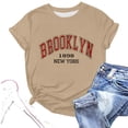thumbnail image 4 of JAJAHO Womens Crew Neck Tee Letter Print Short Sleeve T Shirt Casual Soft Basic Top Boyfriend Streetwear Stylish Tops, 4 of 4