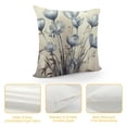 thumbnail image 4 of Shiartex Fall Floral Throw Pillow Cover Blue Tulip Flower Pillow Covers Outdoor Pillow Cases for Sofa Couch Living Room Farmhouse Home Spring Decoration, 4 of 5