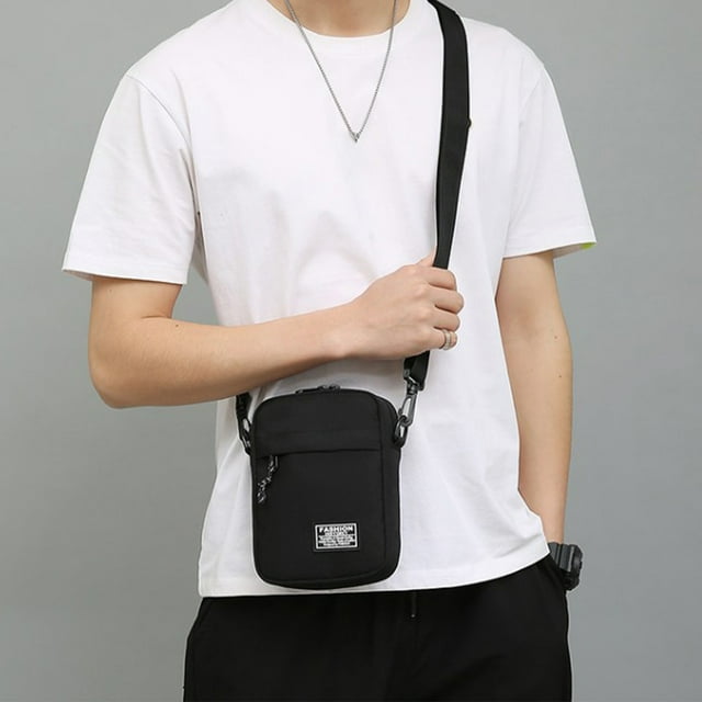 Sling Bag Crossbody Chest Shoulder Water T Sling Purse One Strap Travel Bag For Men Women Boys With Earphone Hole