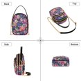 thumbnail image 3 of FORMRS Crossbody Bag for Women Quilted Travel Shoulder Cell Phone Purse with Chain Strap Handbag, Soft Pinks Flowers, 3 of 7
