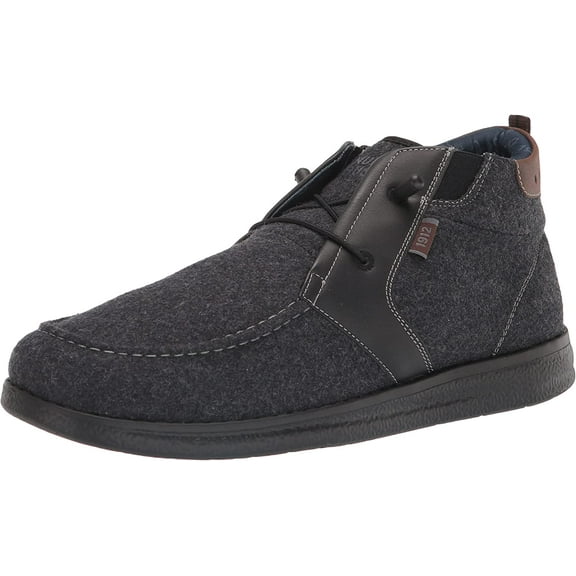 Nunn Bush Mens BREWSKI Moccasin Toe Chukka Athletic Inspired Boot Ankle, Charcoal, 7.5