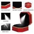 thumbnail image 4 of Caja Para Anillos Iluminada, Caja Para Anillos Con Interior De Lujo Rojo Claro Para Propuesta, 4 of 7