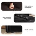 thumbnail image 5 of Bonuoke 75" Modular Sectional Sofa, 4 Seat U-Shaped Sectional Couch with Reversible Ottoman for Living Room, Black, 5 of 8