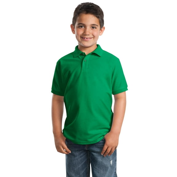 Port Authority Boy's Short Sleeve Silk Touch Polo - Y500