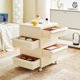 thumbnail image 3 of Gabinete de Panda minimalista moderno y cálido, mesita de noche, gabinete antiguo de estilo Wabi Sabi, gabinete de almacenamiento móvil Ins famoso en Internet, 3 of 4