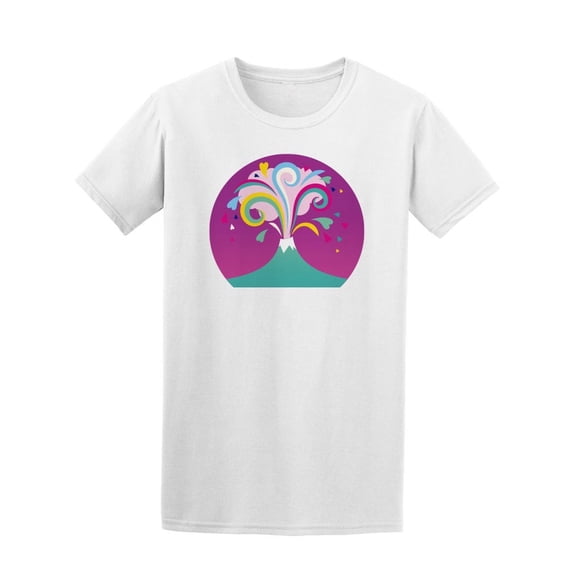 Cute Colorful Volcano Eruption Tee Women's -Image by Shutterstock