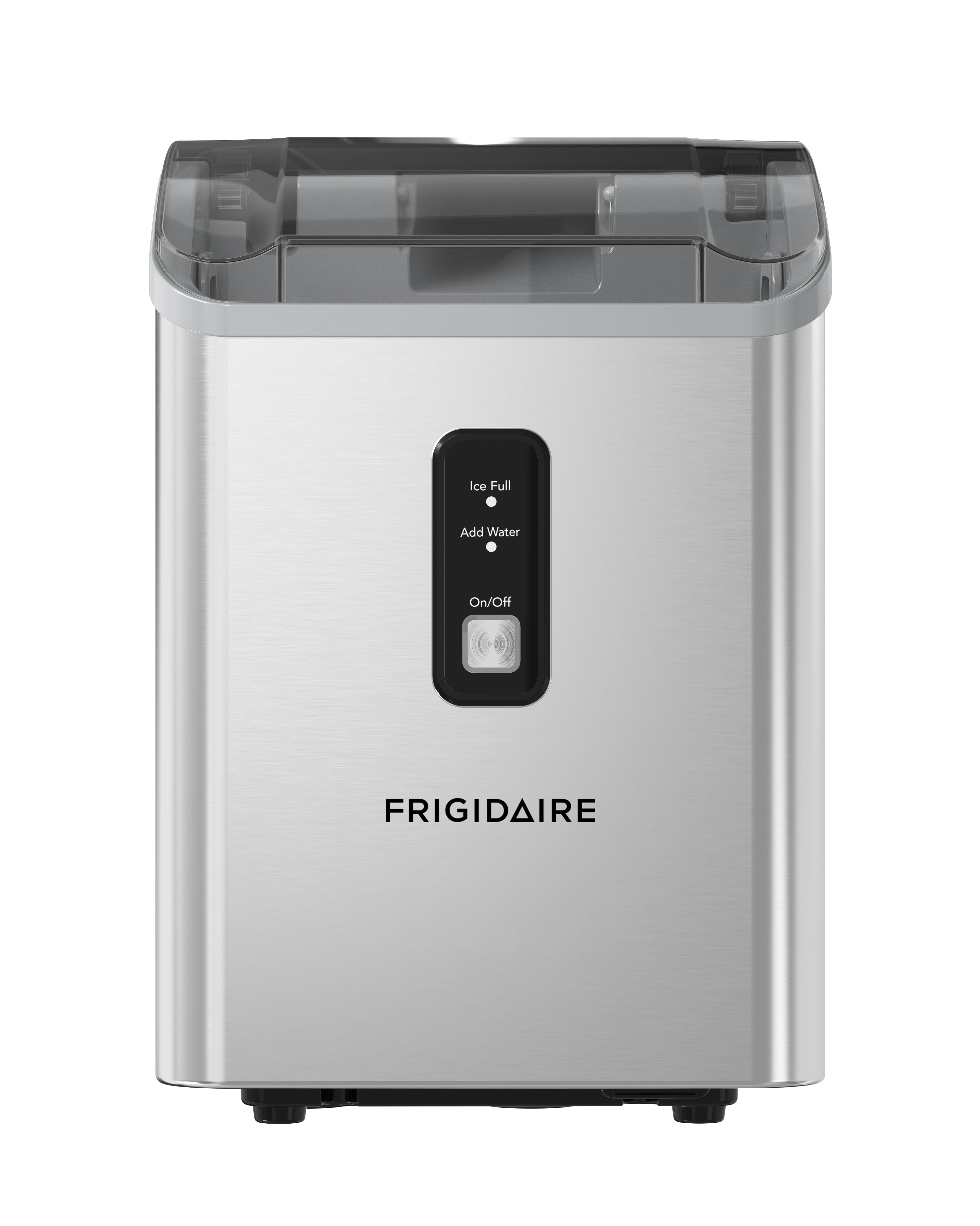 Frigidaire 33 lbs. Nugget Ice Maker, Countertop Soft Pellet Ice Maker for Home, Kitchen, Office, Bar, Stainless Steel
