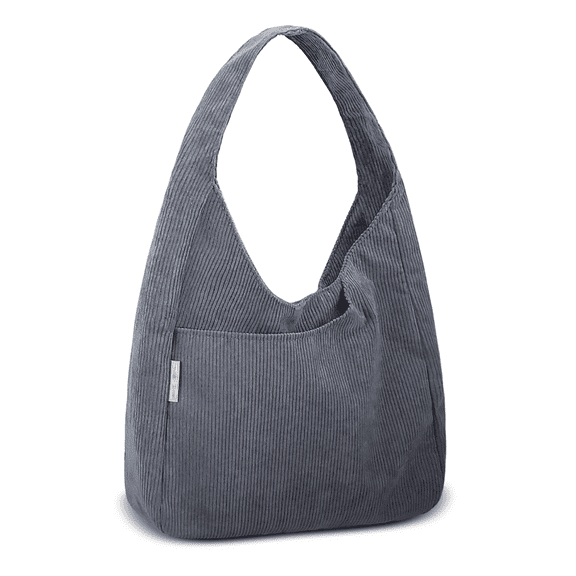 Entchin Women Hobo Bag Senior Corduroy Handbag Shoulder Purse for Teen, Adult Tote Bag