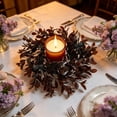 thumbnail image 6 of WWG Candle Ring, Plastic Candle Wreath for Dining Table, 7.87 Inch Diameter, Festive Decoration for Party, Home, Fireplace, Includes 1 Piece, Versatile Candle Holder for Cylindrical Candles, 6 of 6