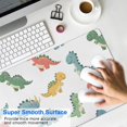 thumbnail image 4 of Long Mouse Pads for Desk,White Cartoon Dinosaurs Pattern Desk Mats on Top Of Desks, Desk Mouse Pad Extra Large with 3mm Non-Slip Base and Stitched Edge for Gaming,Office,Work,Home 31.5"x15.7", 4 of 6