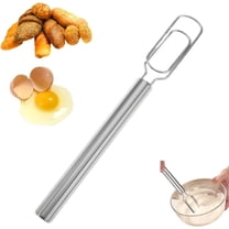 Danish Dough Whisk for Sourdough Starter, Stainless Steel Dough Hand Mixer, 12in Dutch Bread Whisk Tool Manual Whisks for Cooking, Whisking, Sourdoughs, Pizza, Dishwasher Safe (1pc)