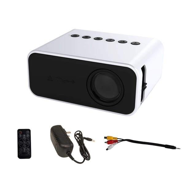 Methold 1920x1080P proyector de vídeo portátil Proyector LED Proyector para cine 1080P 3D 4K (opción multipantalla para Iphone) Sistemas de cine en casa Blanco Enchufe de EE. UU.