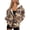 Aztec Geometric Pattern, variant on HELLHERO Hawaiian Pat with Pockets Cropped Hoodie for Winter Daily, Polyester Fabric Practical Front Pockets Oversized Hoodie