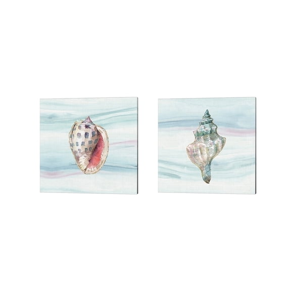 Metaverse Lisa Audit 'Ocean Dream no Filigree' Canvas Art (Set of 2)