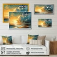 thumbnail image 4 of Designart "Yellow And Blue Coastal Escapes" Beach Canvas Print, 4 of 5