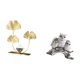 thumbnail image 5 of Figura de búho, estatua de metal con flores y hojas, escultura de animal artificial, artesanía de hierro y resina, decoración con base estable, ideal, 5 of 8