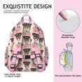 thumbnail image 5 of Pet-themed backpack with puppy and paw motifs, lightweight backpack, practical backpack for school or gifting, 5 of 6