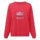 thumbnail image 3 of Sueter Dama Gibobby Sudadera con capucha para Mujer estampado gráfico divertido Cuello redondo Manga larga Rojo M, 3 of 4