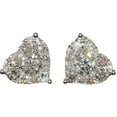 thumbnail image 2 of Fiudx Colgantes de Corazón de Cristal, Elegantes Pendientes de Aleación, Joyería de Moda Brillante, Regalo de Cumpleaños o Boda, para Uso Diario, Estilo Femenino, Incluye 1 Par., 2 of 6