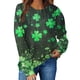 thumbnail image 2 of Xuyuer St. Patrick's Day Sweatshirt for Women Irish Shamrock Pullover Shirts Tops Raglan Sleeve Lucky Leaf Clover Shirt Women St. Patrick's Day Sweatshirts, 2 of 7