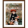 thumbnail image 2 of Art.com Two Sisters (On the Terrac), 1881 Giclee Print by Pierre-Auguste Renoir, Brown Frame Wall Art, 17" x 21", 2 of 5