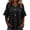 Black -BP28, variant on Nestiefly Womens Linen Tops Summer Casual Short Sleeve V Neck Shirts Fringe Retro Cotton Linen Blouses Raw Hem Beach Clothes 2026 Gray M