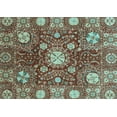 thumbnail image 1 of Ahgly Company Indoor Rectangle Abstract Light Blue Modern Area Rugs, 7' x 9', 1 of 4