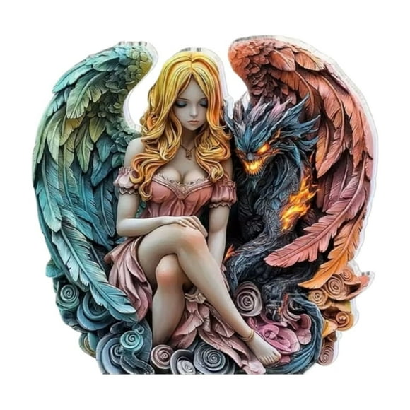 Bohemianand Flower2D Acrylic Standee Sitting Garden