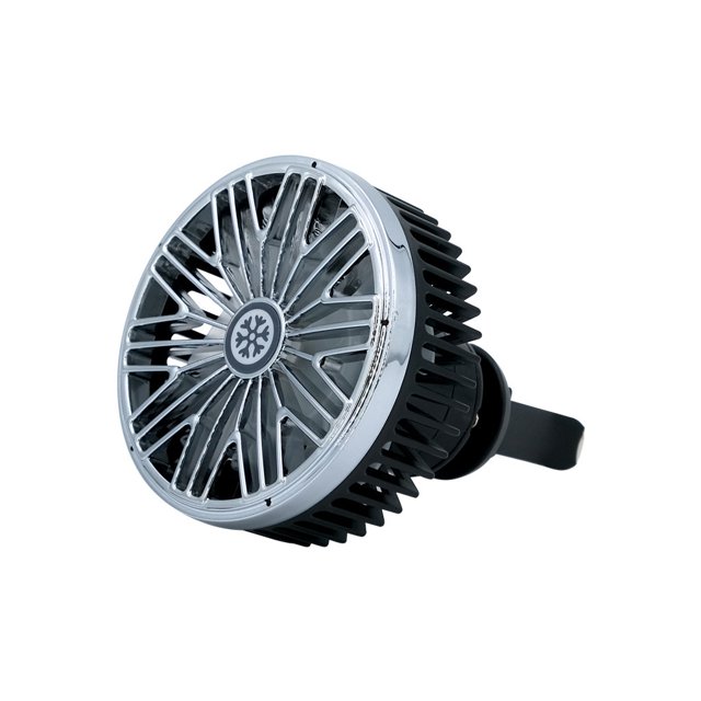 Kenally Ventilador USB para coche, viento grande, tres velocidades, Clip en 360 grados, enfriador de ventilación de aire giratorio, 5V, 1A, Type6 NO6