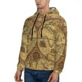 thumbnail image 3 of Bingfone World Map1 Men'S Drawstring Hoodie Long Sleeve Pocket Sweatshirts-3x-Large, 3 of 9