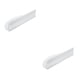 thumbnail image 1 of Soporte para extensiones de cabello Kenally Acrílico conveniente colgador manos libres blanco 2Conjunto, 1 of 6