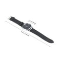 thumbnail image 2 of Estilo de moda Reloj de cuarzo simple Reloj de pulsera elegante Reloj de pulsera con banda de cuero fino para mujeres Señoras (negro), 2 of 4