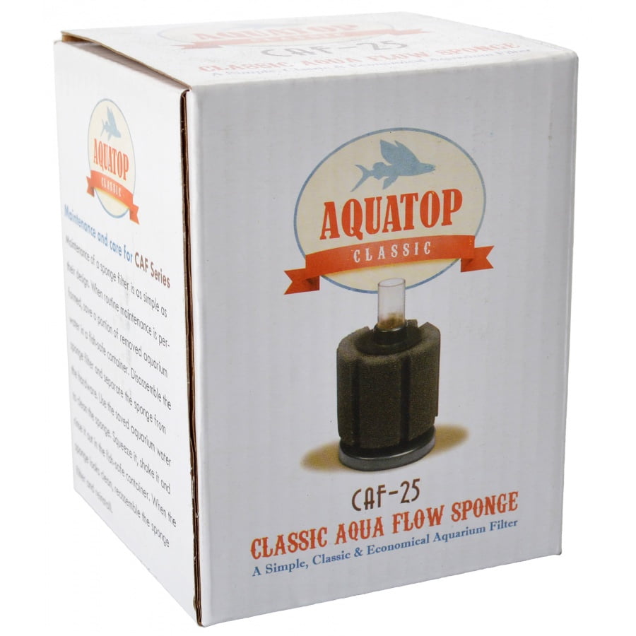 Aquatop Aquatic Supplies Classic Aqua Flow Sponge Aquarium Filter Up To