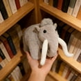 thumbnail image 5 of Woolly Mammoth Plush Toy - Realistic Stuffed Animal for Anxiety Relief & Sleep, Soft Educational Prehistoric Gift for Kids & Toddlers Gray, 5 of 8