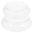 thumbnail image 3 of 2pcs Desktop Small Fish Tank Fish Bowl Transparent Round Aquarium Tank Bowl, 3 of 5